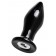 Черная стеклянная вибровтулка - 10,5 см. - Sexus