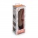 Коричневый анальный вибратор 7  Slim Anal Realistic Vibrator - 20 см. - PowerCocks