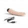 Телесный анальный вибратор 7  Slim Anal Realistic Vibrator - 20 см. - PowerCocks