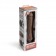 Коричневый вибратор-реалистик 8  Girthy Realistic Vibrator - 24,5 см. - PowerCocks