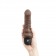 Коричневый вибратор-реалистик 6  Realistic Vibrator - 17 см. - PowerCocks