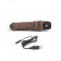 Коричневый вибратор-реалистик 6  Realistic Vibrator - 17 см. - PowerCocks