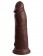 Коричневый фаллоимитатор 8  Silicone Dual Density Cock - 22,8 см. - Pipedream