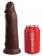 Коричневый фаллоимитатор 8  Silicone Dual Density Cock - 22,8 см. - Pipedream