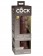 Коричневый фаллоимитатор 8  Silicone Dual Density Cock - 22,8 см. - Pipedream