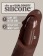 Коричневый фаллоимитатор 8  Silicone Dual Density Cock - 22,8 см. - Pipedream