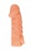 Телесная закрытая насадка с венками Cock Sleeve Size S - 13,8 см. - KOKOS - в Нижнем Новгороде купить с доставкой
