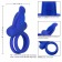 Синее перезаряжаемое эрекционное кольцо Silicone Rechargeable Dual Pleaser Enhancer - California Exotic Novelties - в Нижнем Новгороде купить с доставкой