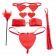 Набор для бондажа Sweetheart Bondage Kit Red - Pipedream - купить с доставкой в Нижнем Новгороде