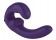 Фиолетовый страпон с вибрацией Sharevibe - 22 см. - Fun Factory - купить с доставкой в Нижнем Новгороде