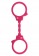 Розовые эластичные наручники STRETCHY FUN CUFFS - Toy Joy - купить с доставкой в Нижнем Новгороде