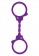 Фиолетовые эластичные наручники STRETCHY FUN CUFFS - Toy Joy - купить с доставкой в Нижнем Новгороде
