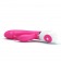Розовый вибратор Pretty Love с клиторальным зайчиком - 20,4 см. - Baile