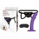 Фиолетовый поясной фаллоимитатор Strap on Harness   5in Dildo Set - 12,25 см. - Lux Fetish - купить с доставкой в Нижнем Новгороде