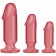 Набор розовых анальных фаллоимитаторов Crystal Jellies Anal Starter Kit - Doc Johnson