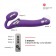 Фиолетовый безремневой вибрострапон Silicone Bendable Strap-On - size XL - Strap-on-me - купить с доставкой в Нижнем Новгороде