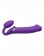 Фиолетовый безремневой вибрострапон Silicone Bendable Strap-On - size XL - Strap-on-me - купить с доставкой в Нижнем Новгороде