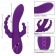 Фиолетовый вибромассажер-кролик Long Beach Bootylicious с анальной цепочкой - California Exotic Novelties