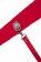 Красный ошейник с металлической фурнитурой - Toyfa Basic - купить с доставкой в Нижнем Новгороде