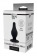 Черный анальный стимулятор DUAL DENSITY PLEASURE PLUG XS - 6,4 см. - Dream Toys
