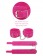 Розовые замшевые наручники PINK WRIST CUFFS - Pipedream - купить с доставкой в Нижнем Новгороде