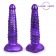 Фиолетовый фантазийный фаллоимитатор с пупырышками - 25 см. - Bior toys