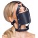 Черный намордник с кляпом-шаром Head Harness With A Gag - Orion - купить с доставкой в Нижнем Новгороде