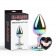 Радужная металлическая пробка Rainbow Heart Butt Plug - 7,1 см. - Chisa