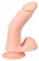Телесный вибратор на присоске с пультом ДУ Bendable RC Vibrator with Balls - 20,8 см. - Orion