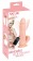 Телесный вибратор на присоске с пультом ДУ Bendable RC Vibrator with Balls - 20,8 см. - Orion