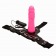 Женский розовый страпон с вибрацией - 18,5 см. - Baile - купить с доставкой в Нижнем Новгороде