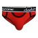Красные мужские трусы-брифы с вырезом - Darkzone купить с доставкой Красные мужские трусы-брифы с вырезом - Darkzone купить с доставкой