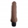 Коричневый вибратор с клиторальным выступом 7  Realistic Vibrator - 21,5 см. - PowerCocks