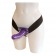 Фиолетовый женский страпон на эластичных ремешках - 16 см. - Seven Creations - купить с доставкой в Нижнем Новгороде