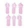 Набор из 6 розовых закрытых насадок с шипами TICKLER JELLY SLEEVE SET - Tonga - в Нижнем Новгороде купить с доставкой
