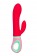 Красный вибратор с клиторальным отростком Petunia - 19 см. - ToyFa купить в Нижнем Новгороде с доставкой в Orgasmix.ru Красный вибратор с клиторальным отростком Petunia - 19 см. - ToyFa
