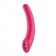 Ярко-розовый изогнутый вибромассажёр для G-стимуляции Body Curve - 20 см. - Seven Creations
