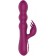 Сливовый вибратор-кролик AN Stamen с массажем бусинами - 22 см. - Anasteisha