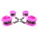 Набор фиксаторов краб с розовым мехом BDSM Light - БДСМ Арсенал - купить с доставкой в Нижнем Новгороде