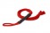Красная верёвочная плеть-шестихвостка - 80 см. - Пикантные штучки - купить с доставкой в Нижнем Новгороде