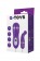 Фиолетовый вибростимулятор с загнутым кончиком - A-toys