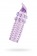 Гелевая фиолетовая насадка с шариками, шипами и усиком - 11 см. - Toyfa Basic - в Нижнем Новгороде купить с доставкой