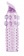 Гелевая фиолетовая насадка с шариками, шипами и усиком - 11 см. - Toyfa Basic - в Нижнем Новгороде купить с доставкой