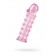 Гелевая розовая насадка на фаллос с шипами - 12 см. - Toyfa Basic - в Нижнем Новгороде купить с доставкой
