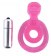 Розовая вибронасадка со стимулятор клитора Язычок - Toyfa Basic - в Нижнем Новгороде купить с доставкой Розовая вибронасадка со стимулятор клитора Язычок - Toyfa Basic - в Нижнем Новгороде купить с доставкой