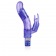 Фиолетовый вибромассажер 10-Function Bendie Bounding Bunny Vibes - 22,8 см. - California Exotic Novelties