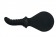 Чёрный силиконовый пэддл BÜCK DICH с рукоятью-фаллосом для стимуляции точки G или простаты - Fun Factory - в Нижнем Новгороде купить с доставкой