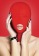 Красная маска на голову с прорезью для рта Submission Mask - Shots Media BV - купить с доставкой в Нижнем Новгороде