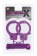 Фиолетовые наручники из листового металла в комплекте с веревкой BONDX METAL CUFFS LOVE ROPE SET - Dream Toys - купить с доставкой в Нижнем Новгороде