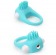 Голубое эрекционное кольцо с щеточкой LIT-UP SILICONE STIMU RING 5 - Dream Toys - в Нижнем Новгороде купить с доставкой